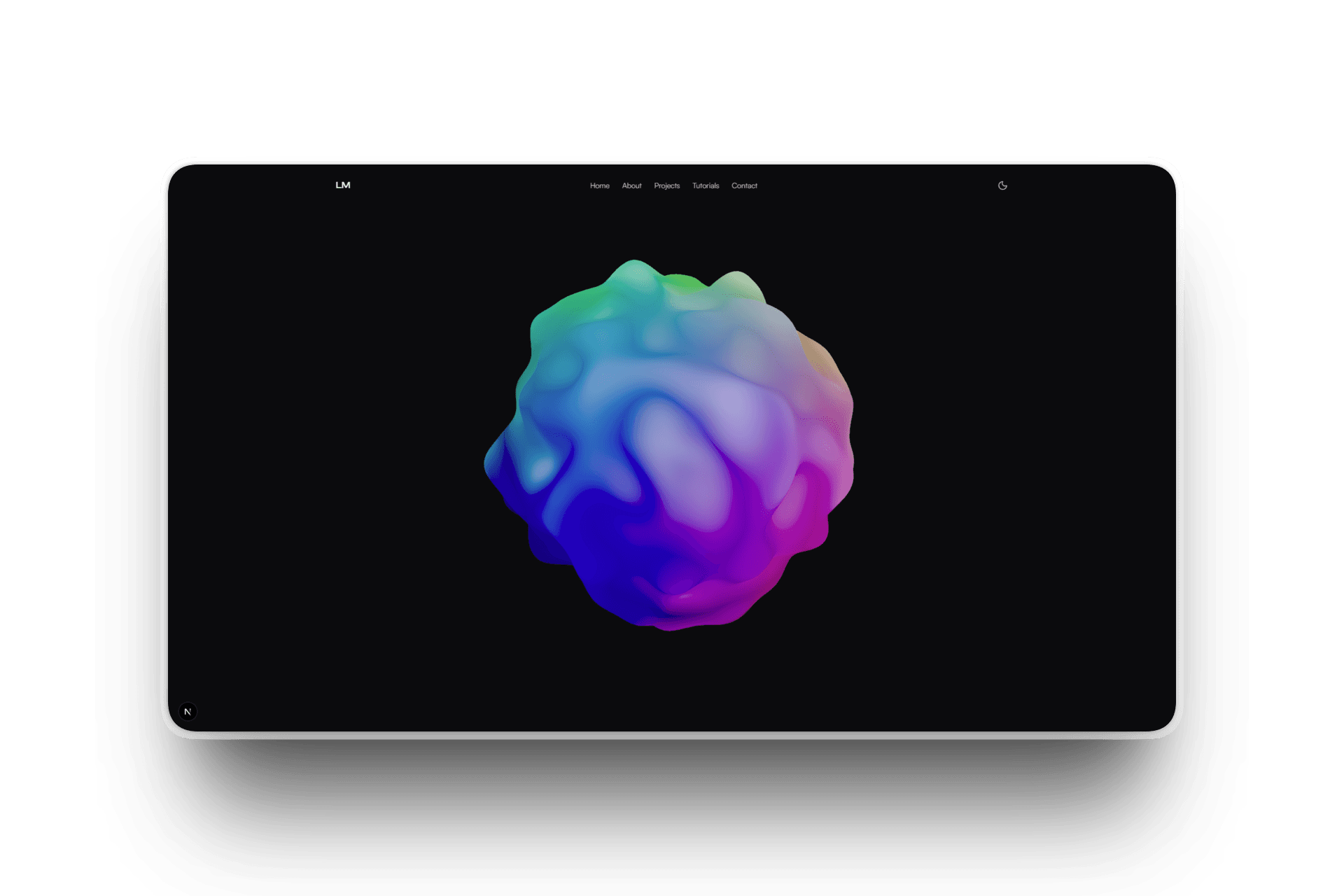 Image of A cool shader written in Three.js