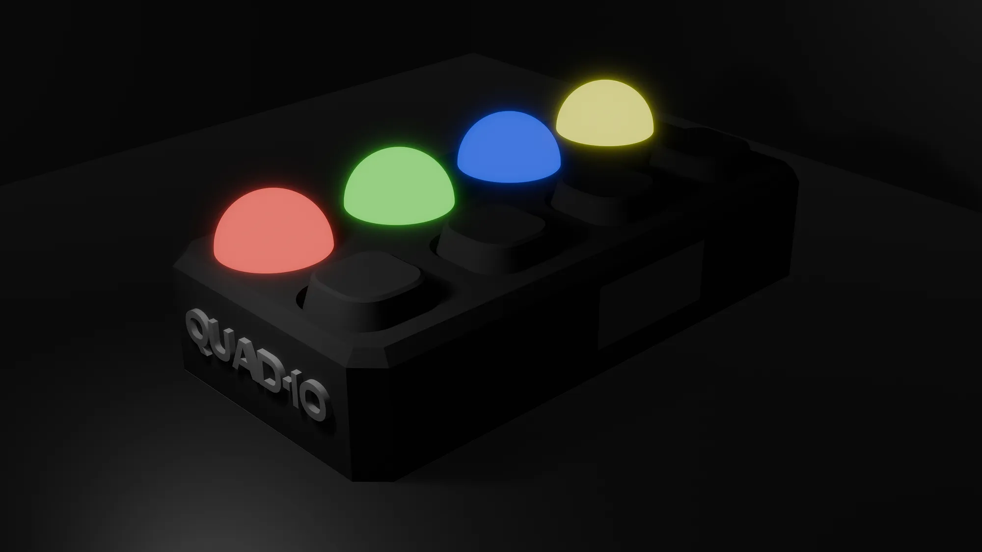 Rendered Blender visualization of QUAD·IO